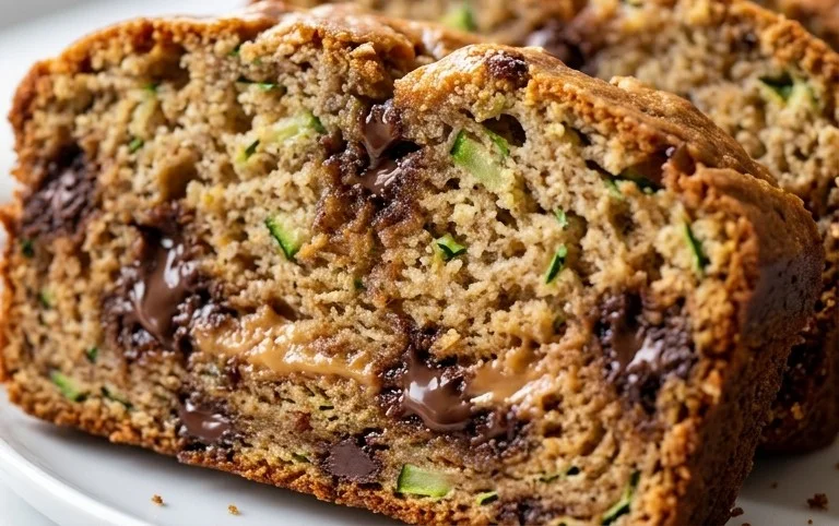 Peanut Butter Chocolate Chip Zucchini Bread