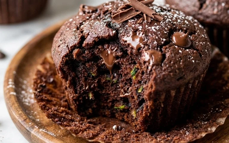 Gluten Free Chocolate Zucchini Muffins