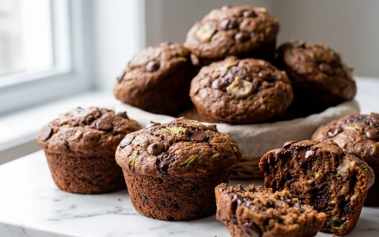 Muffins Banane Courgette Chocolat : Recette Facile