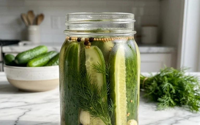 Pickles à l&rsquo;Aneth Maison Faciles (Réfrigérateur)