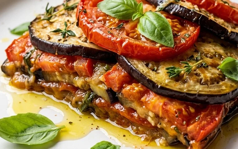 Provençal Eggplant Tomato Gratin