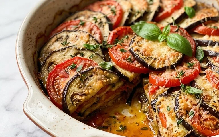 Provençal Eggplant Tomato Gratin