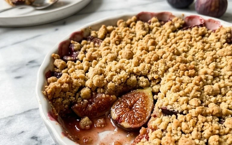 Crumble Figues Fraîches : Dessert Automnal Doux et Facile
