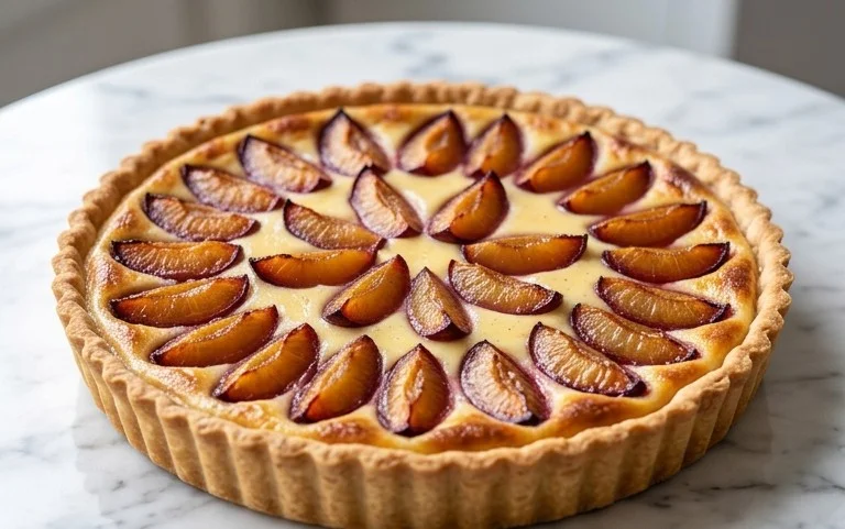 Tarte Prune Vanille Crème Pâtissière : Délice Estival