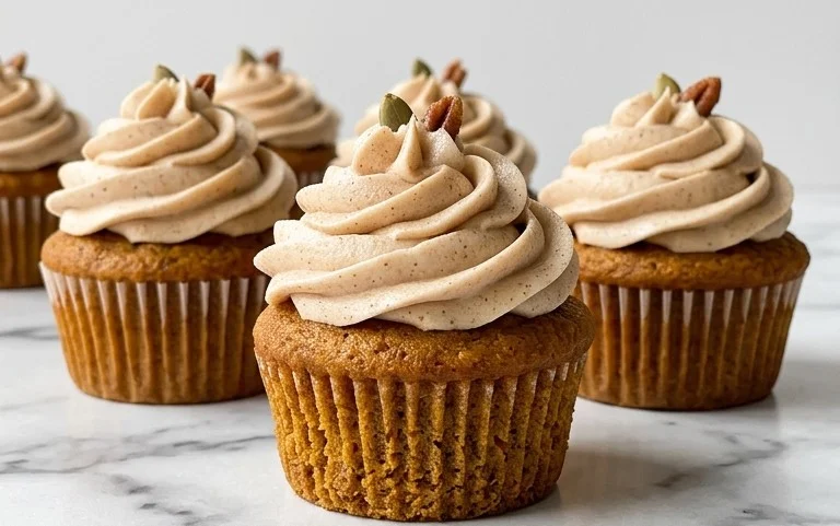 Cupcakes Citrouille Glaçage Cannelle Fromage