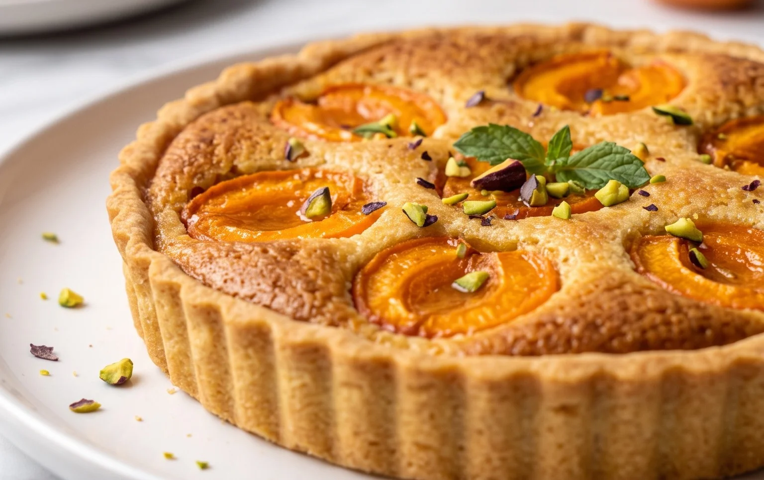 Vegan Apricot Frangipane Tart