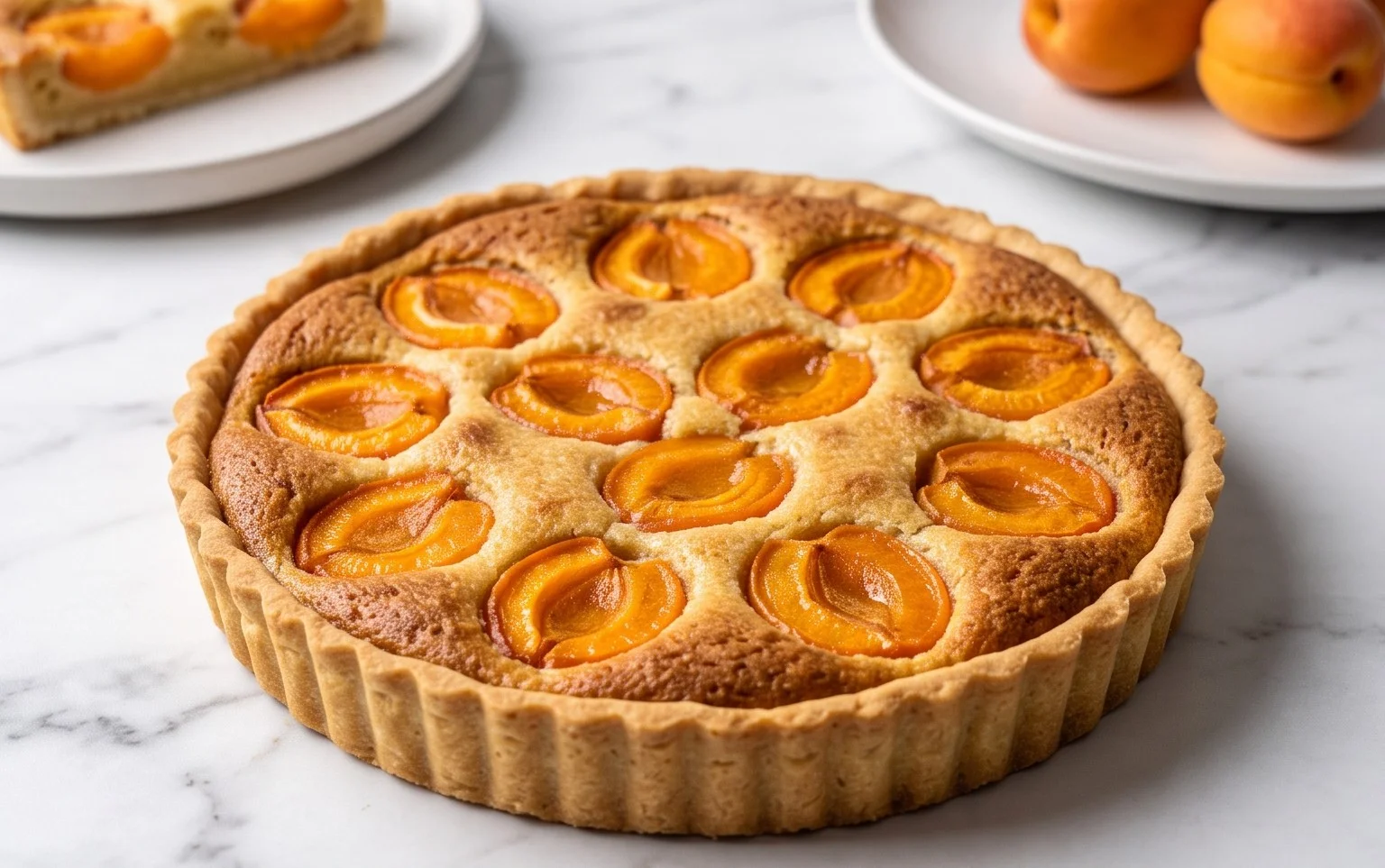 Vegan Apricot Frangipane Tart
